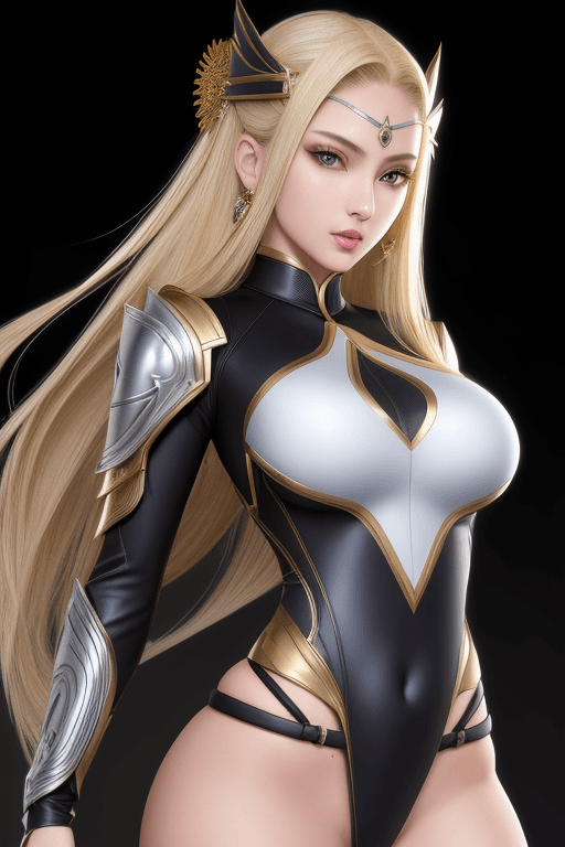 AI generated: Beautiful young girl. (((Body to the hips))). (Slender body.) Amazing face. (Symmetrical eyes). Fant...