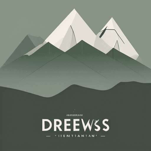 AI generated: The logo presents a minimalist and elegant design, featuring a stylized representation of three moun...