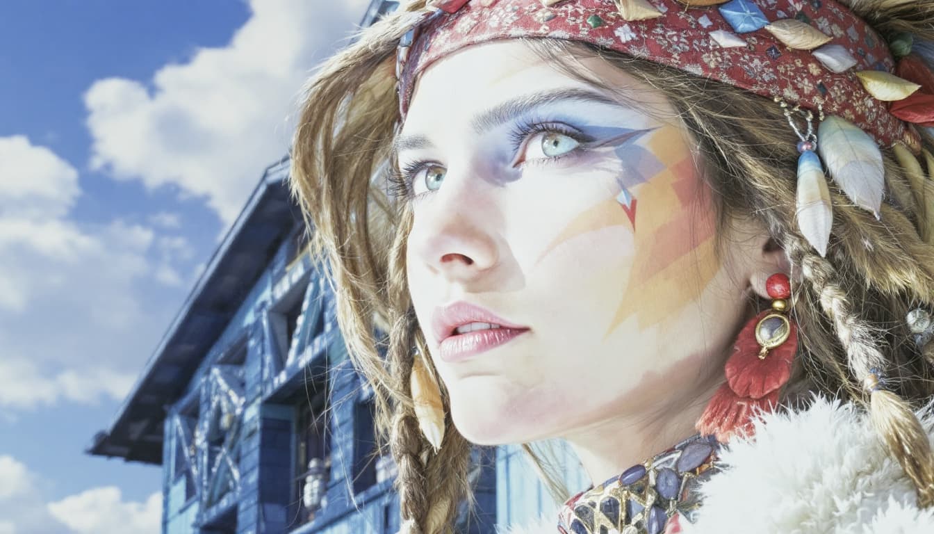 AI generated: Native American girl
