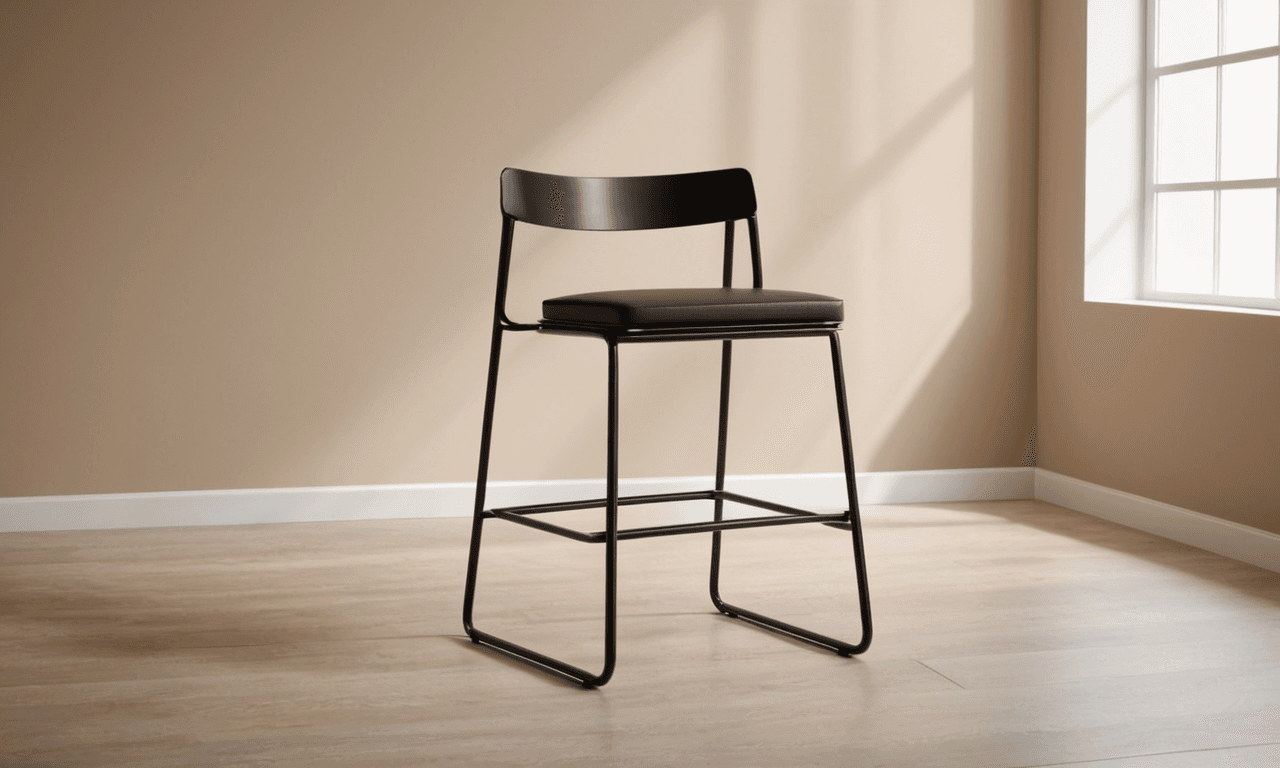 AI generated: Minimalistic modern stylish chair mockup on a minimalist background, with soft shadows and a touch o...