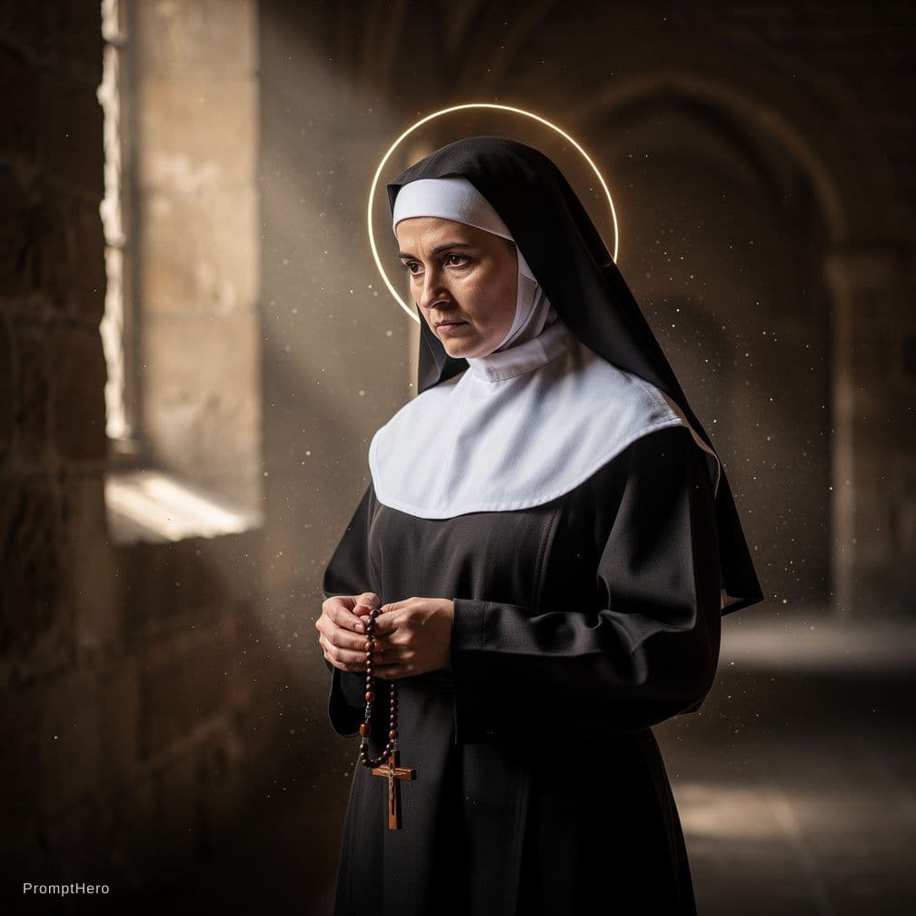 AI generated: Nude nun
