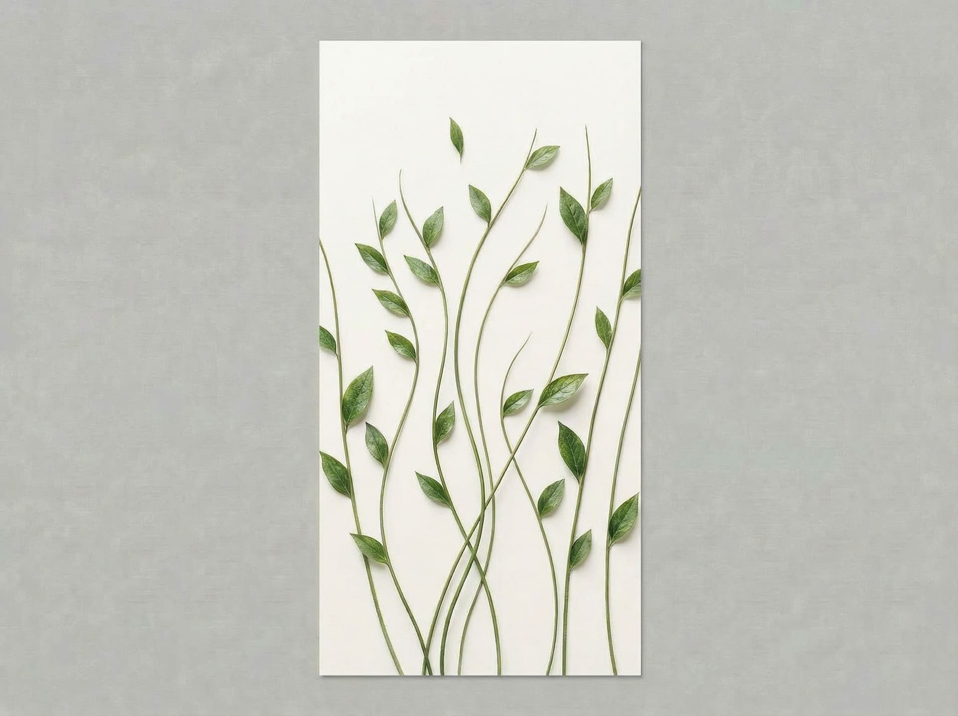 AI generated: Make it less watercolour like and more realistic. A few less stems. I want only 6-8 windy stems with...