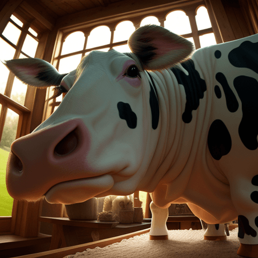 AI generated: abstract looking uddercow, cozy atmosphere; 8k, intricate detail, photorealistic, realistic light, w...