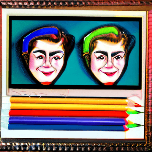 AI generated: Caricatures pencil drawing, cute woman, mid-20's, color pencils, in the style of Pixar, hilariously ...