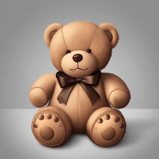 AI generated: Teddy bear used for logo design