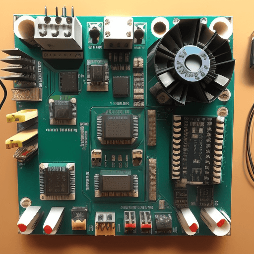 AI generated: Arduino bord with man