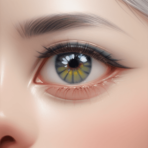 AI generated: what is summer's color, by Catallia Vasquez painting, shallow silver white, face close up, --s 400, ...