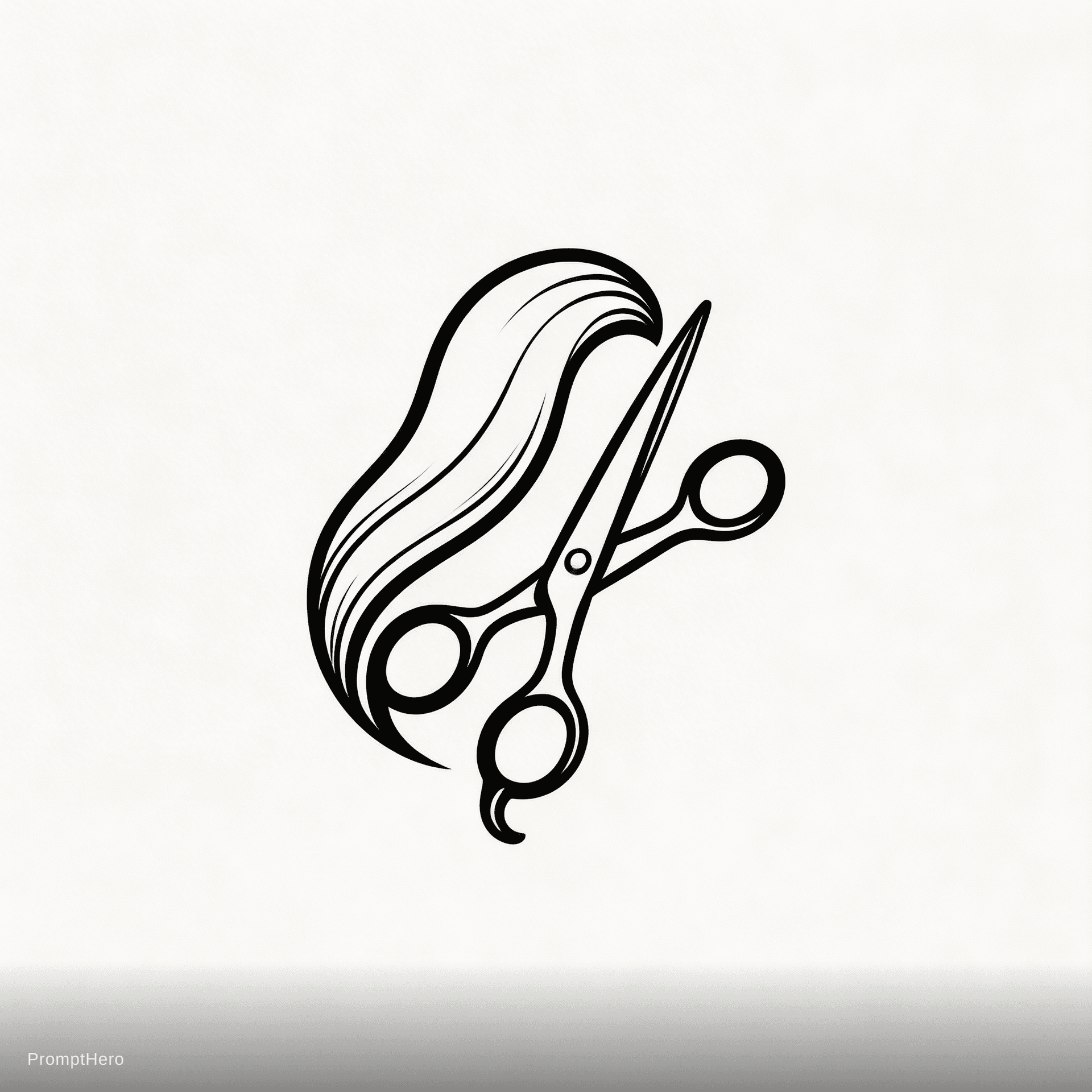 AI generated: Logo design for hair salon