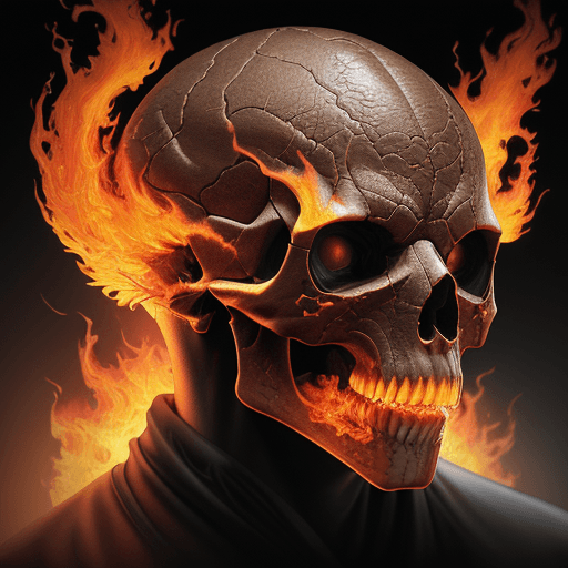 AI generated: phoenix head skull, highly detailed, packed with hidden details, style, high dynamic range, hyper re...