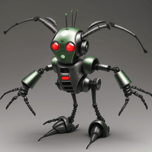 AI generated: iron weevil, weevil, robot, detailed robot, weevil robot model detail, black weevil, robot, no anten...