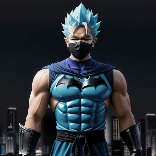 AI generated: 


 Anime style, 1 male, solo, Glowing aura, transformed into a super Saiyan, royal blue super saiya...