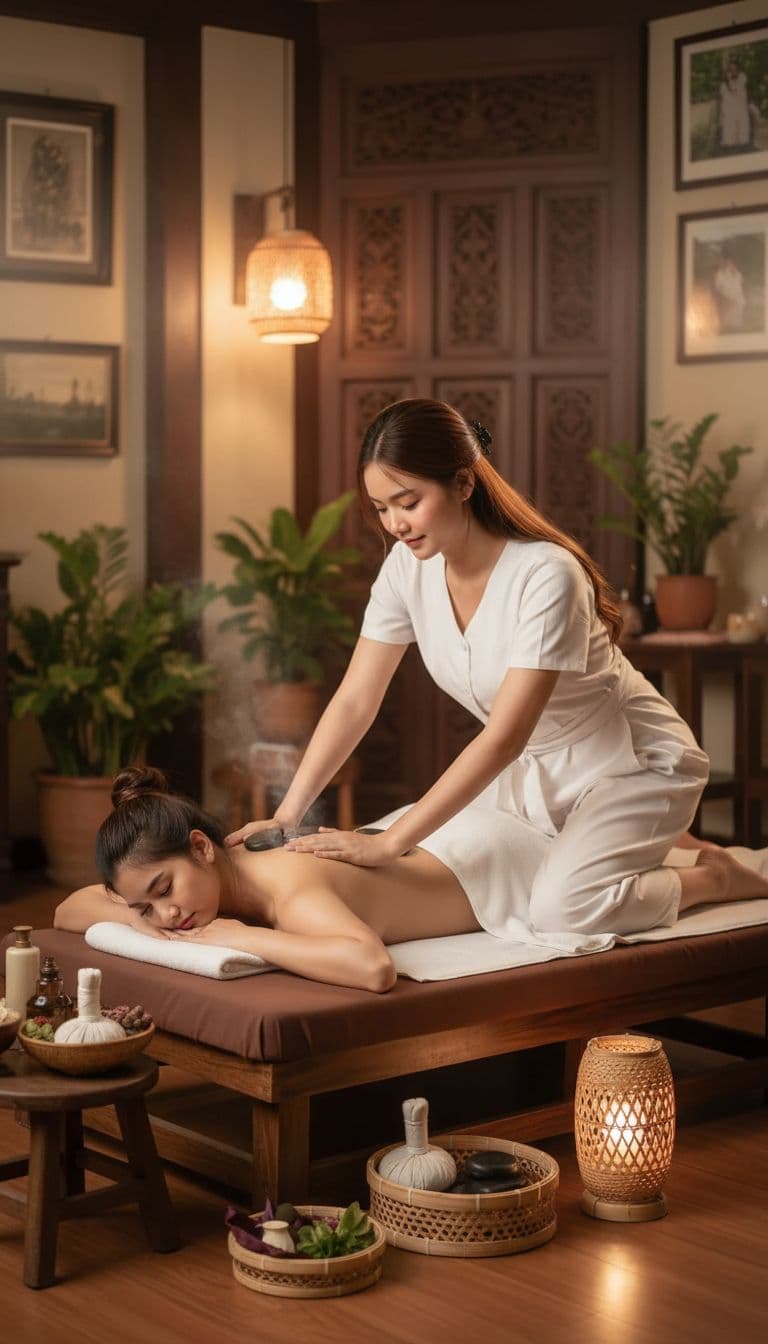 AI generated: massage hot thaïlandais