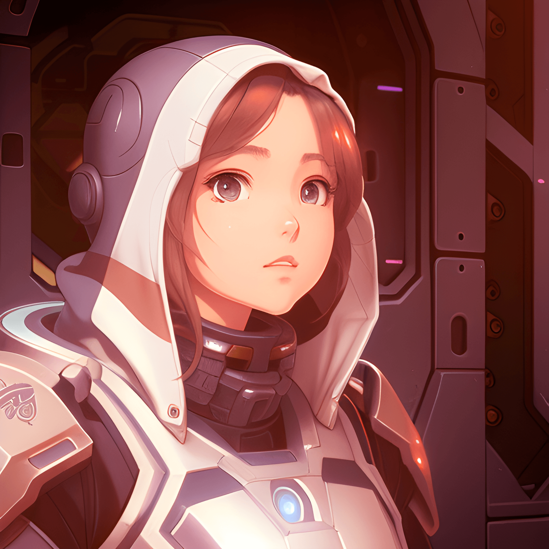 AI generated: a close up of a person wearing a hoodie, a character portrait, inspired by Krenz Cushart, portrait a...