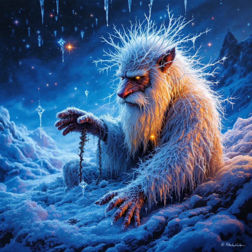 AI generated: cryofreezing methafor time
