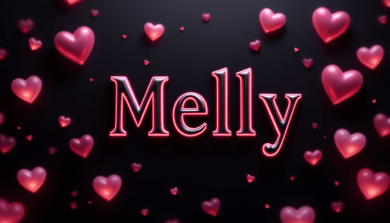 AI generated: "Create a 3D Valentine's Day-themed image with a deep black background. In the center, feature the n...