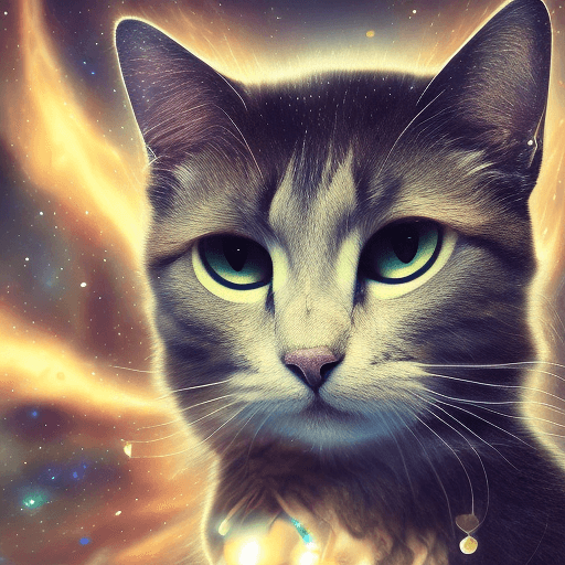 AI generated: liquid otherworldly cool dreamy cat, cuddly, arrogant, powerful, high fantasy, epic, cinematic, inte...