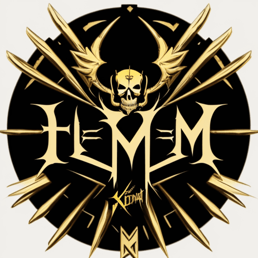 AI generated: death metal font with the name "Team 24k"