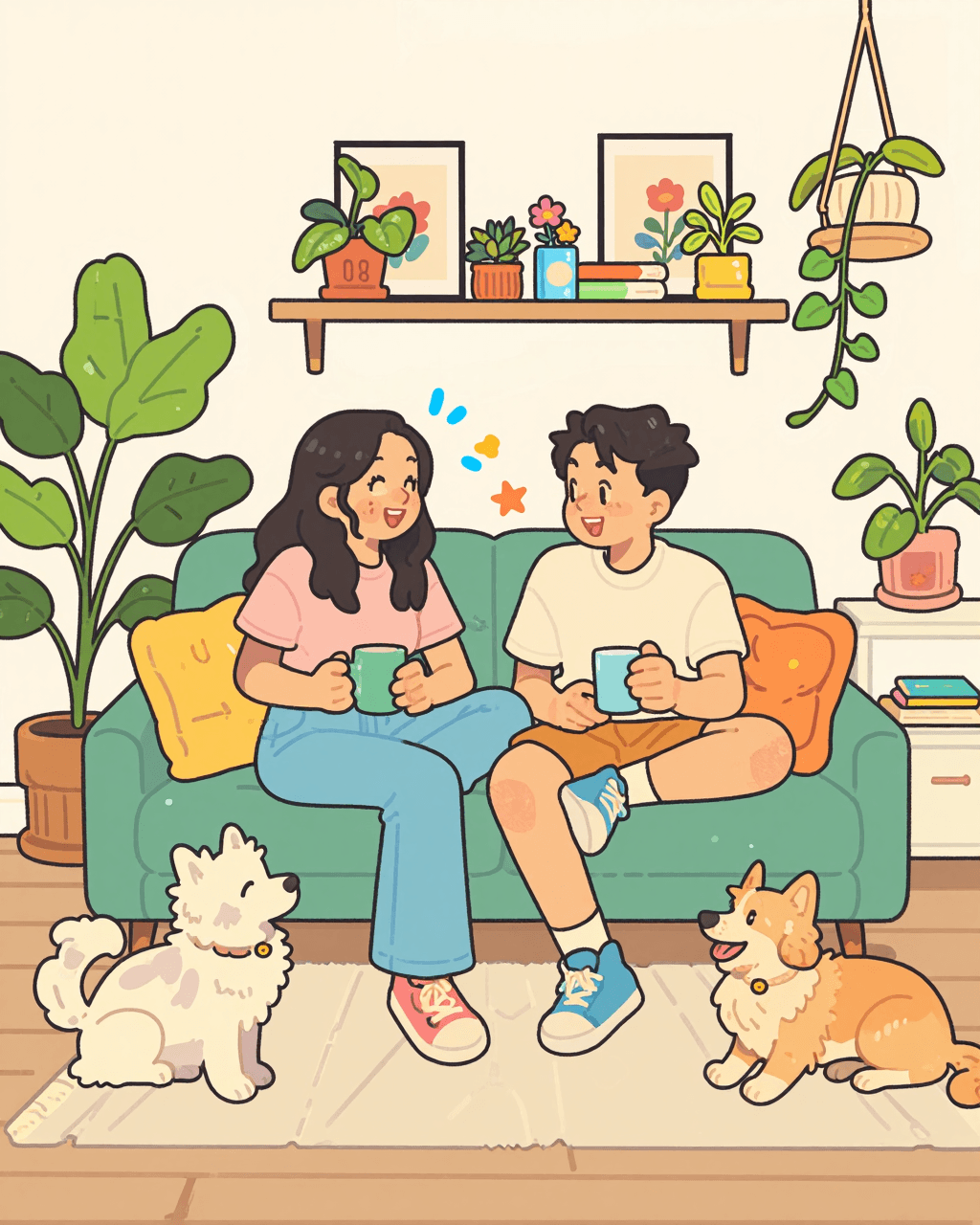 Cute Flat Art - Image 1