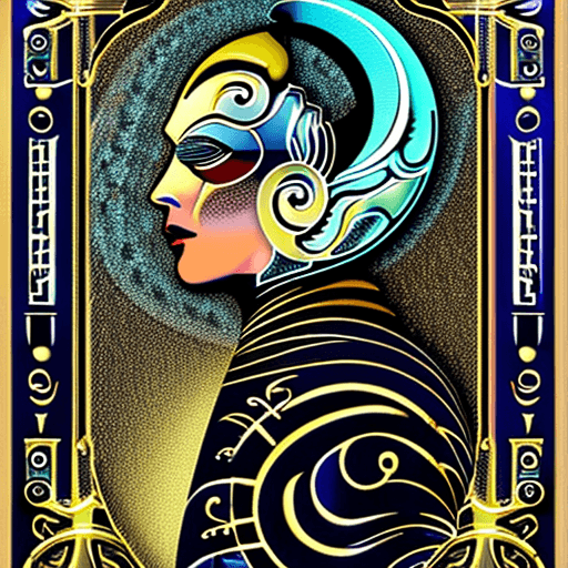 AI generated: <lora:openjourneyLora_v1:1>| ((tarot card with intricate detailed frame around the outside)) |side p...