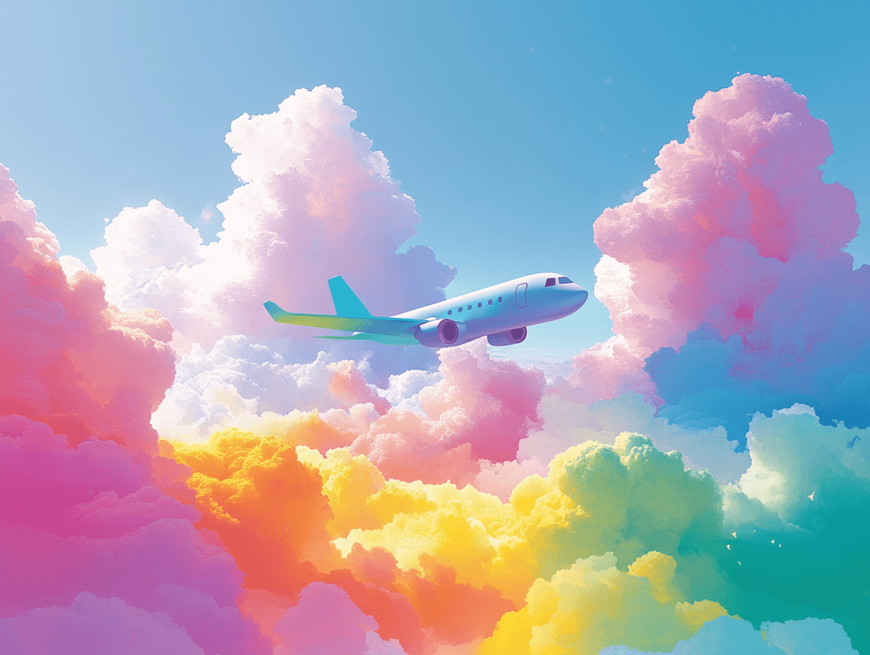 Colorful cloud background