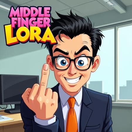 Middle Finger FLUX DEV LORA
