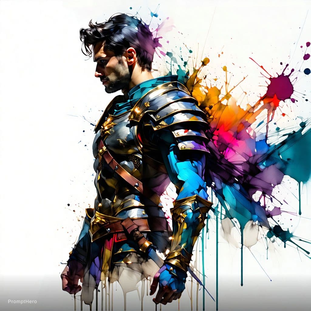 AI generated: strong warrior prince| centered| key visual| intricate| highly detailed| breathtaking beauty| precis...