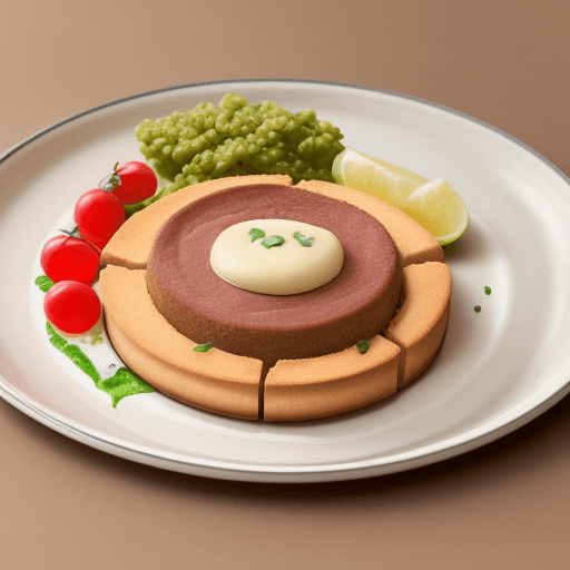 AI generated: plato de comida que emanan productos de comida desde el plato hasta el cielo.