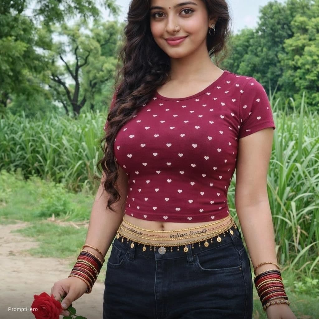 AI generated: Change face cut make more beuti feel village girl sexy 