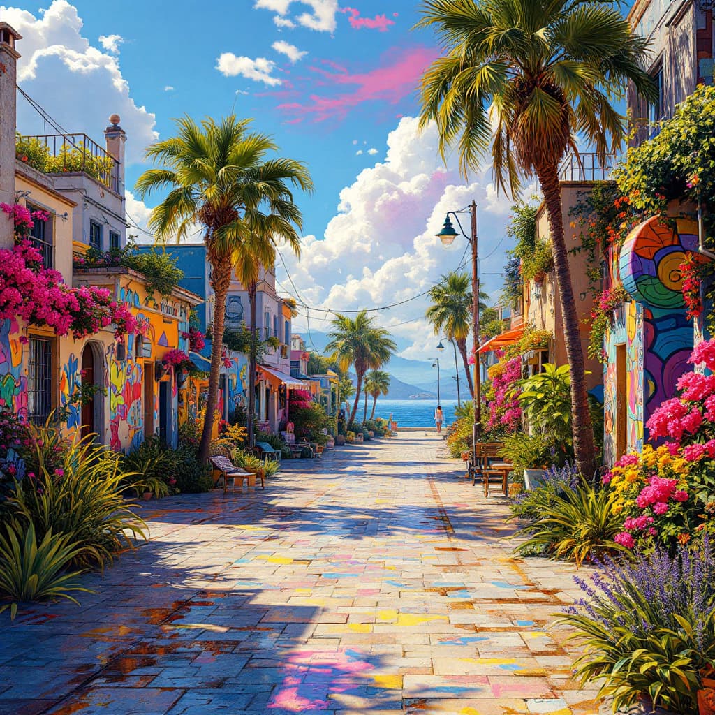 AI generated: hyper realistic photography of solarpunk summer chill day, trending on artstation, 8k, masterpiece, ...