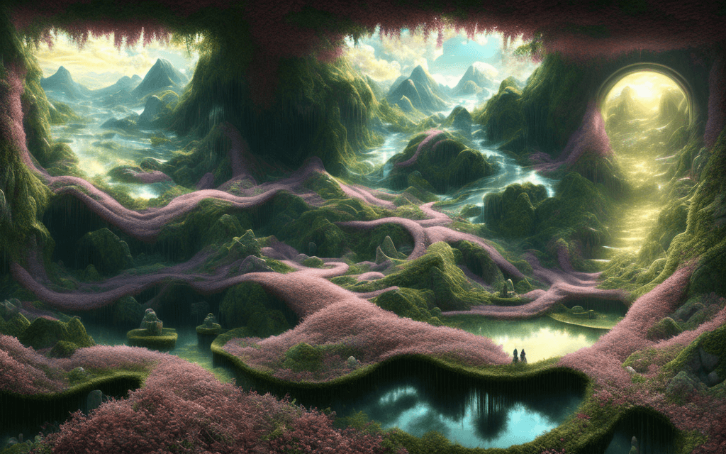 AI generated: a beautiful scenery, digital rendering, trending on pixiv fanbox, , , masterpiece , scene, hypnotic,...
