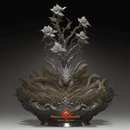 AI generated: mandrake adrian dragon of war, in the style of huang guangjian, david michael bowers, ps1 graphics, ...
