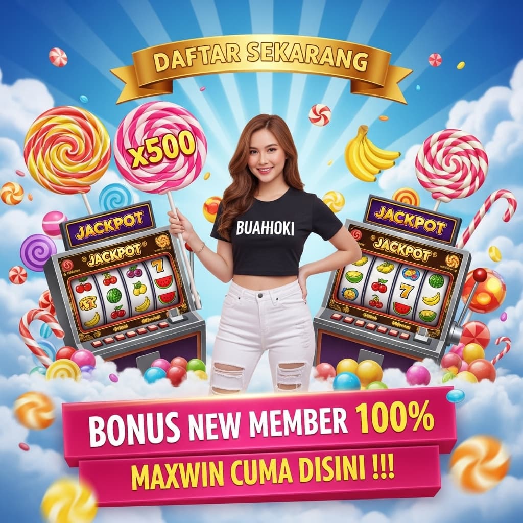 AI generated: Create an eye-catching promotional advertisement for a candy-themed online casino or gaming platform...
