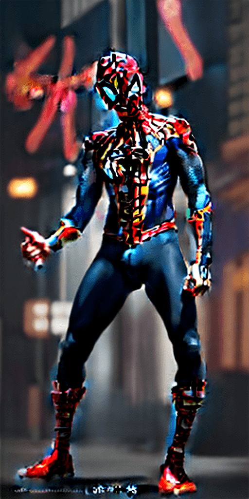 AI generated: SpiderMan movie poster, in the style of dynamic and exaggerated facial expressions, Panasonic Lumix ...