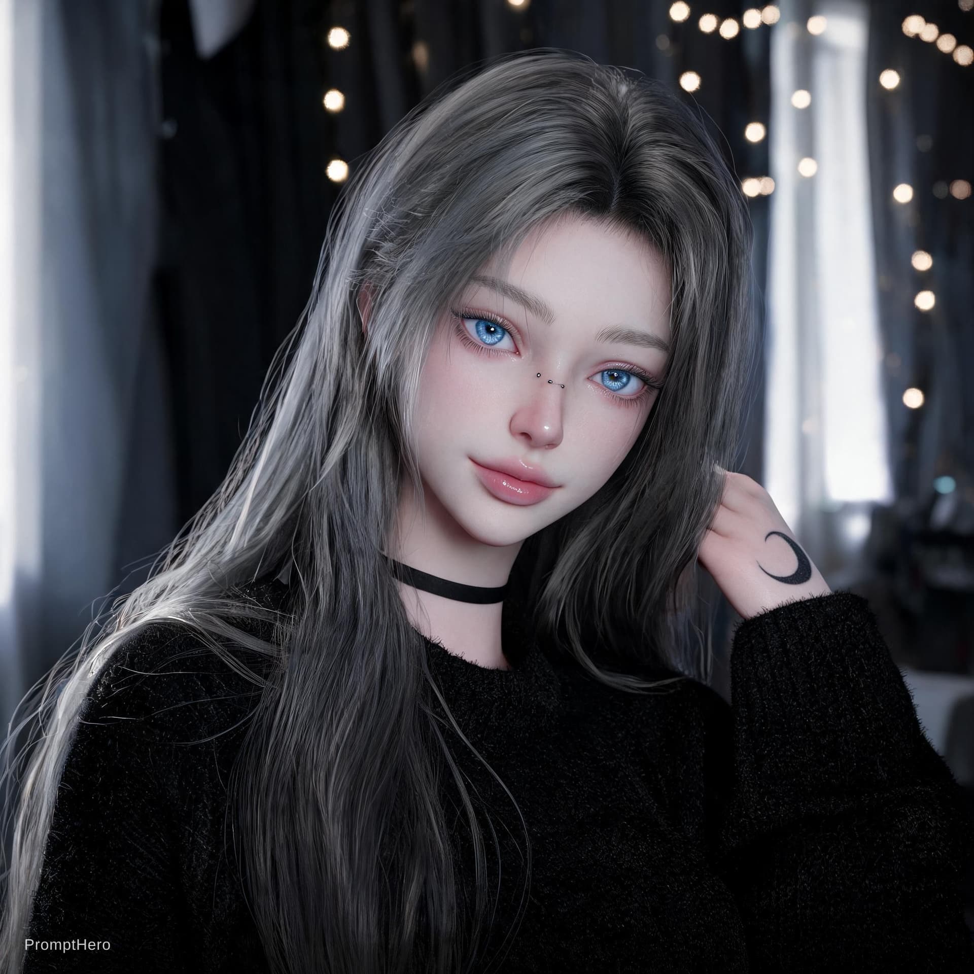 AI generated: Create an ultra-realistic, high-quality Instagram-style photograph of a very thin, petite, and cute ...