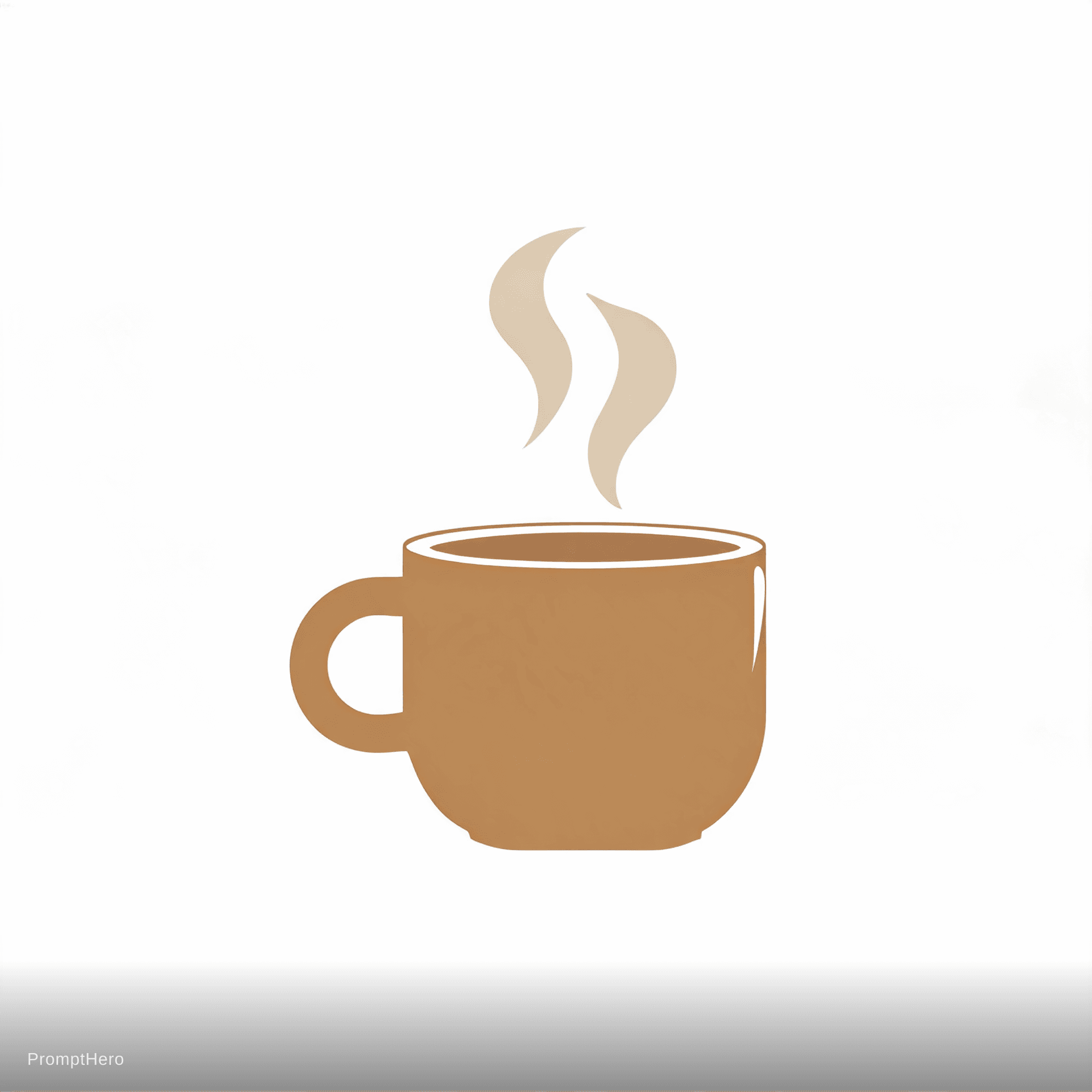 AI generated: Artisan coffee shop, steaming cup, earth tones, cozy and warm feeling