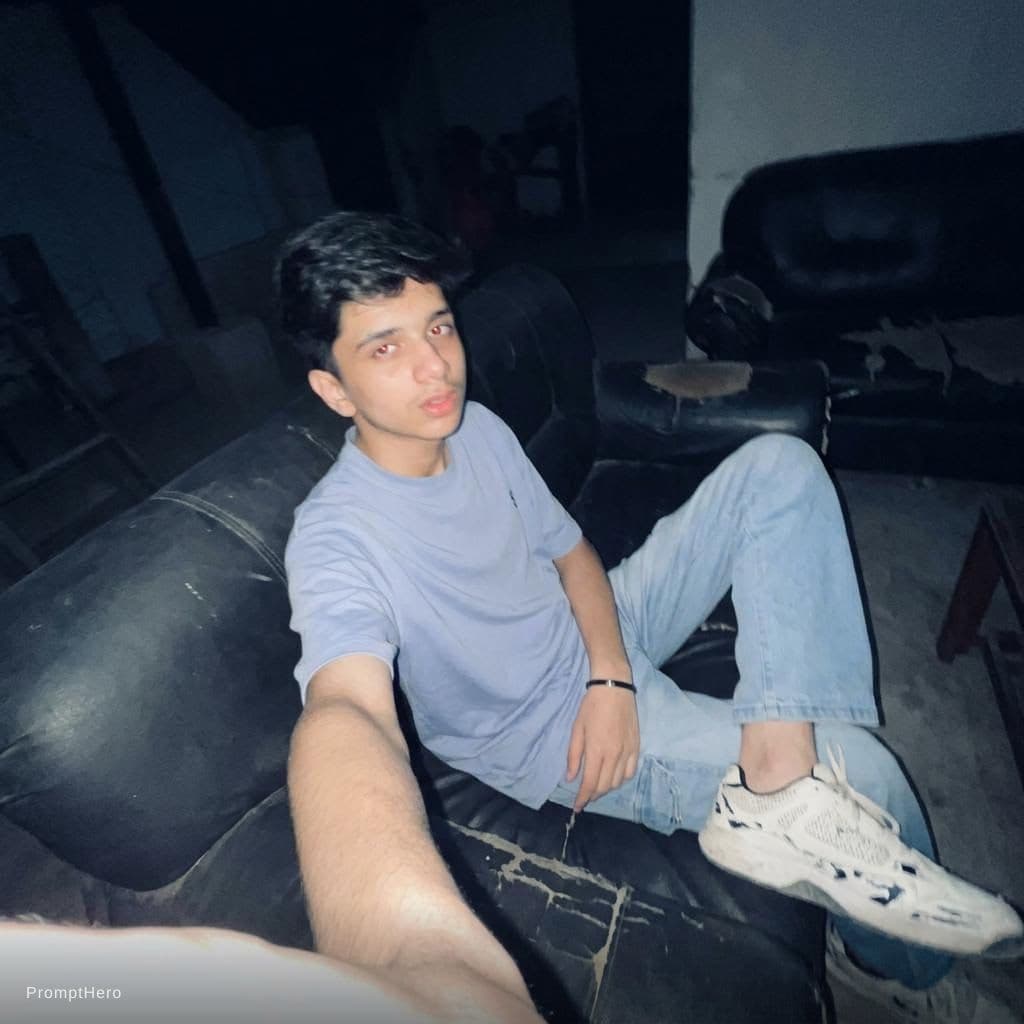 AI generated: Using the uploaded reference photo, create a standard iPhone selfie with flash. There's no clear sub...