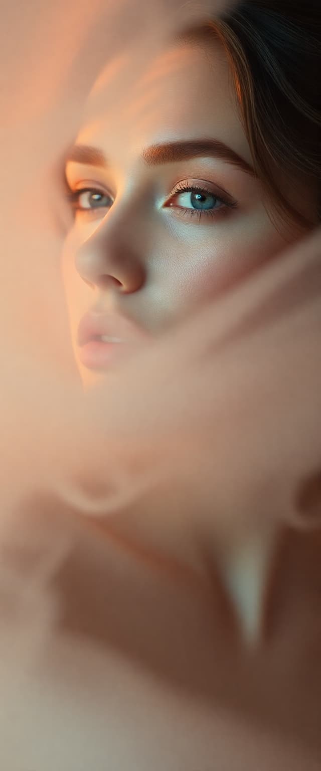 AI generated: "Professional fine art photograph, cinematic style, soft pastel colours, warm lighting, diffused sha...