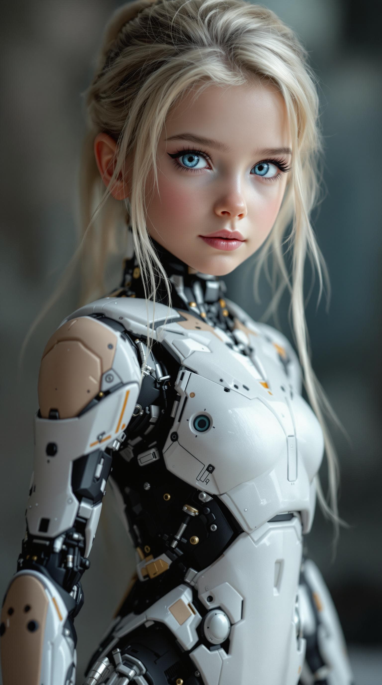 AI generated: a professional photo of a exceptionally of the most beautiful girl in the world, (age 7) Jamie (futu...