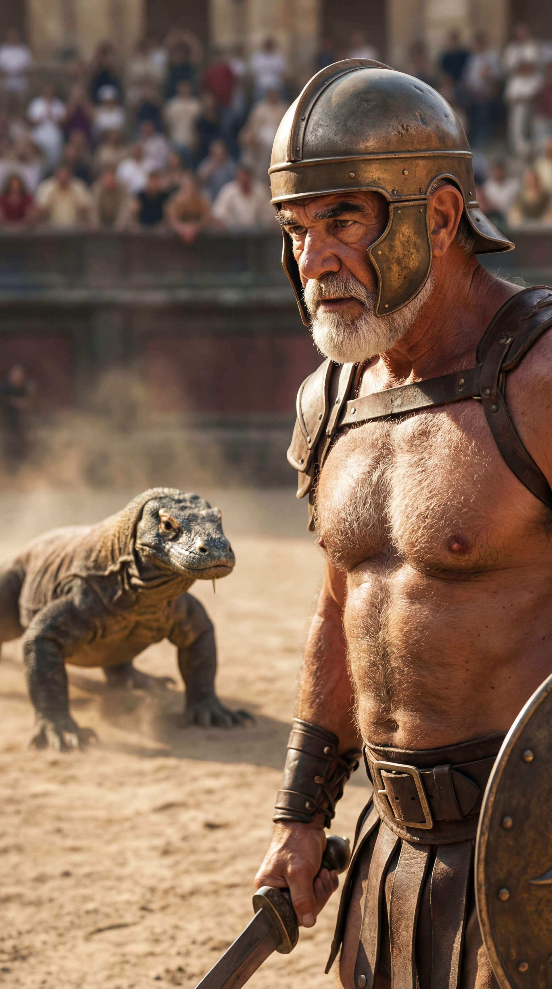 AI generated: ULTRA-REALISTIC CINEMATIC ACTION PHOTOGRAPH (vertical poster 9:16).
Looks like a real professional f...