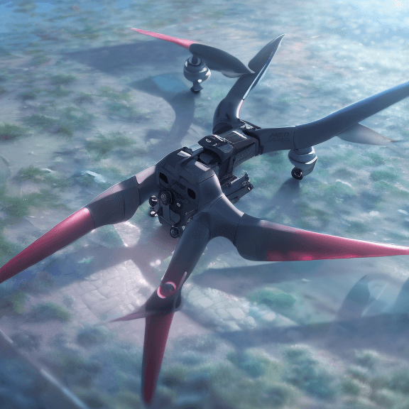 AI generated: Hyper realistic painting of a beautiful dron in an film, hyper detailed, anime, by anime artist, tre...