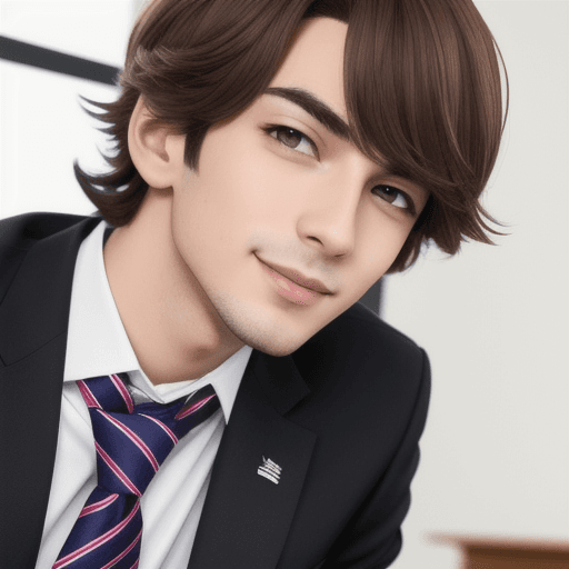 AI generated: (Masterpiece, best quality), bust up view, 1boy, close-up, portrait, sexy eyes, smirk, looking at vi...