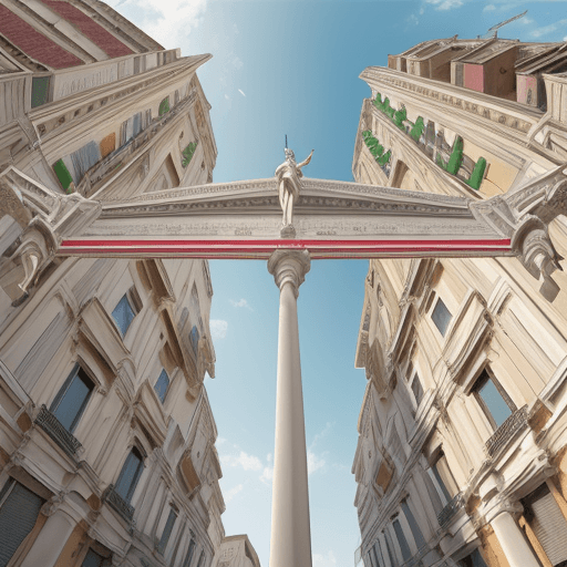 AI generated: Generami un immagine di una negoziazione con una bilancia che rappresenta l'equilibrio tra banca e i...