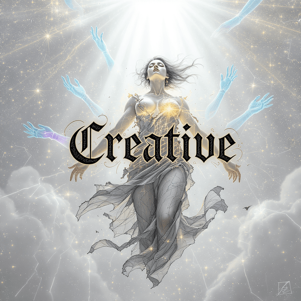 AI generated: 
A dystopian woman fighter ascending into light — full body, center-framed, caught mid-rise like a d...