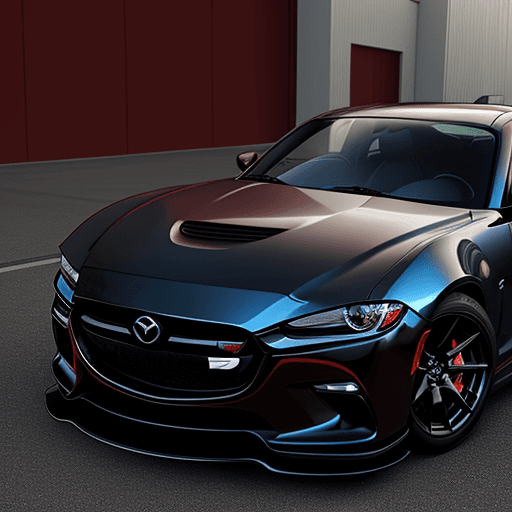 AI generated: A realistic RX8 Mazda mixed with the 2020 dodge charger desing