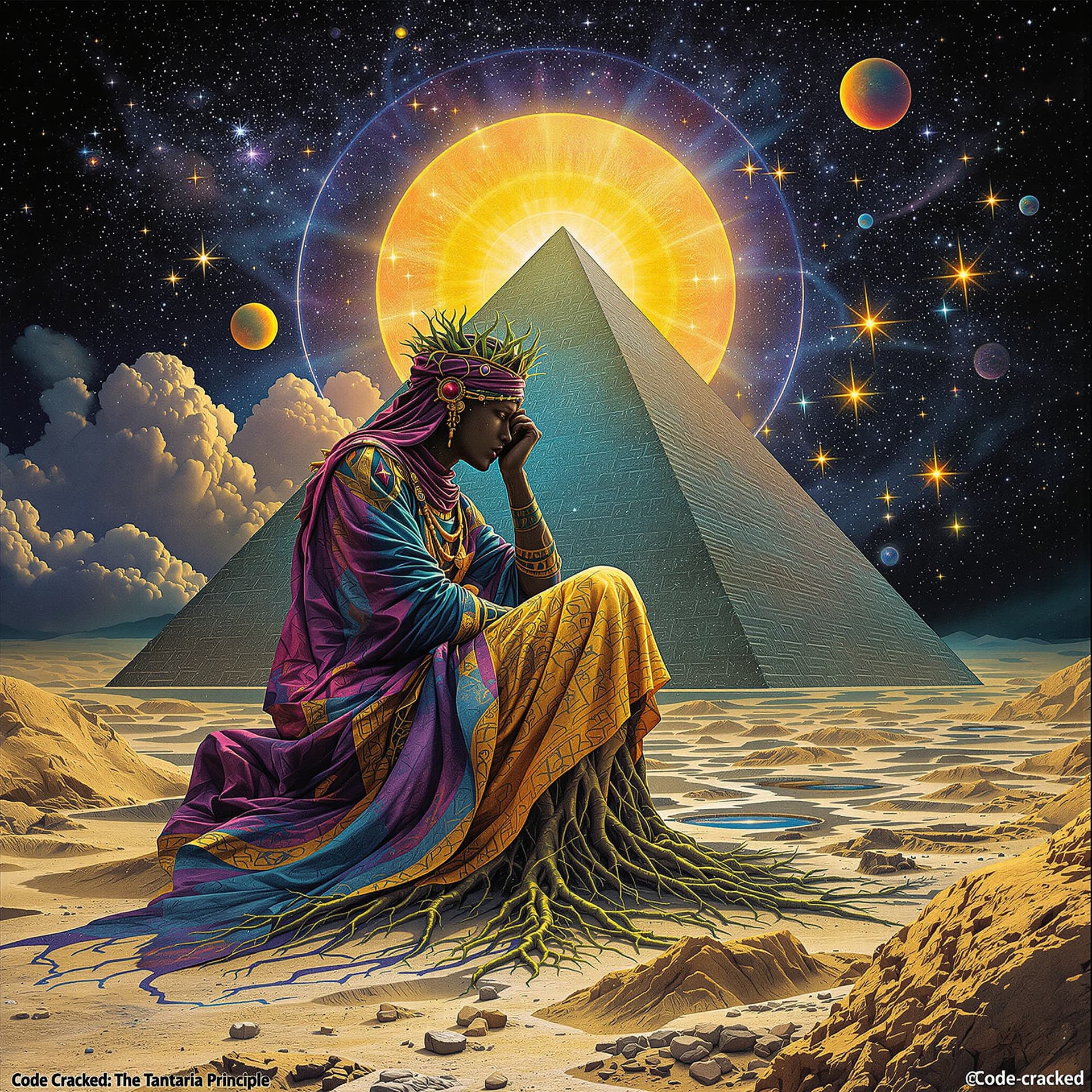AI generated: Psychedelic, surreal, psychedelic. photographic. Code Cracked: The Tantaria Principle For centuries,...