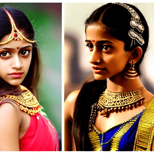 AI generated: Cinematic, Fasion, HDR, full body of Beautiful, gorgeous, 24yo south Indian girl who looks similar t...