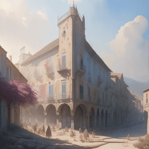 AI generated: raoul Giordan influenced art, Provence, Watercolor, trending on artstation, sharp focus, studio phot...