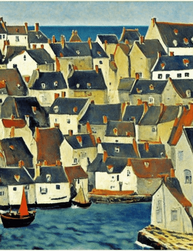 AI generated: bretonne, 1960 