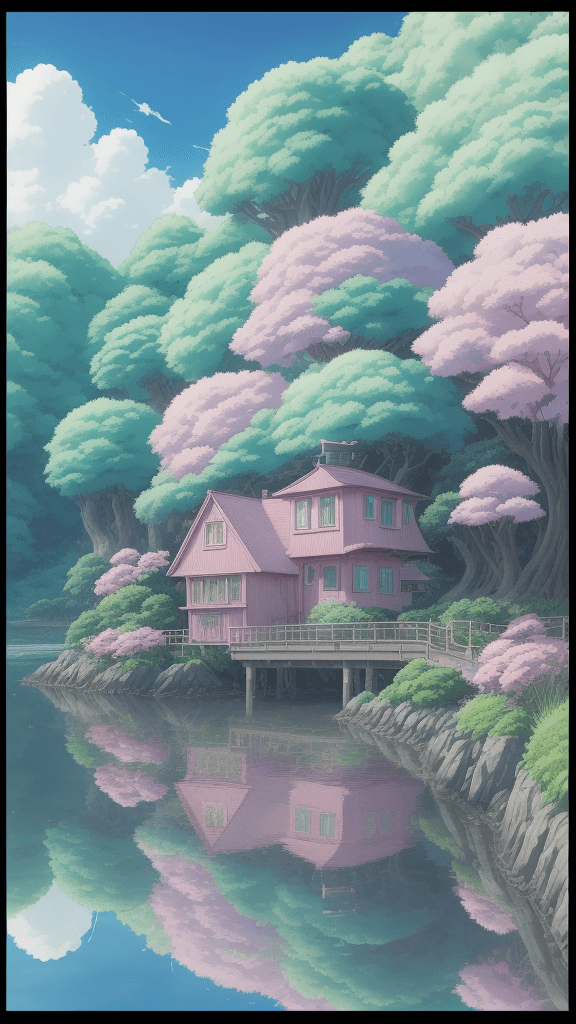 AI generated: pinky wonder Studio Ghibli 16k4d rfktrstyle"in a ultrarealistic background" <lora:Vut_out_XL_MU:0. 8...
