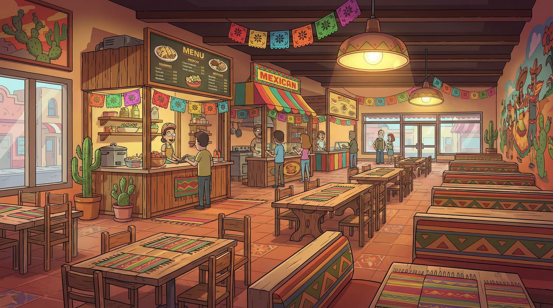 AI generated: In the exact style of the uploaded reference, featuring the same color scheme and clean bold lines, ...